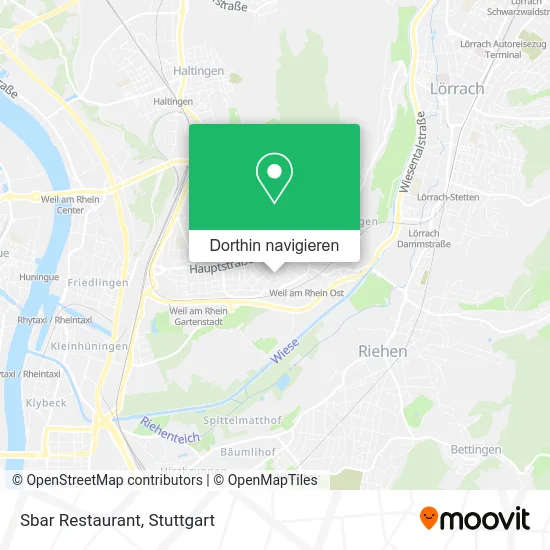 Sbar Restaurant Karte