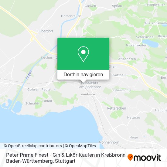 Peter Prime Finest - Gin & Likör Kaufen in Kreßbronn, Baden-Württemberg Karte