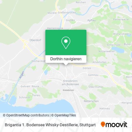 Brigantia 1. Bodensee Whisky-Destillerie Karte
