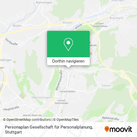 Personaplan Gesellschaft für Personalplanung Karte
