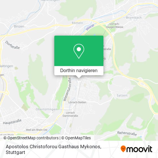 Apostolos Christoforou Gasthaus Mykonos Karte