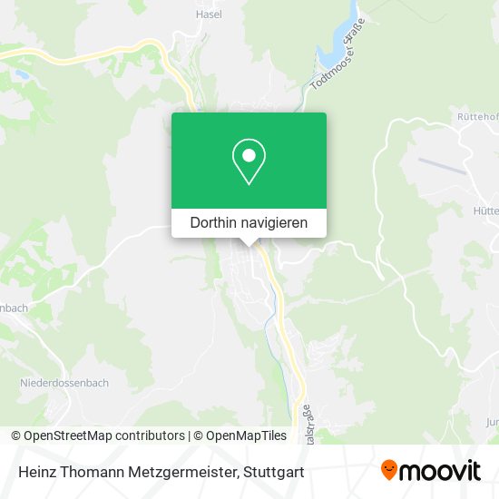 Heinz Thomann Metzgermeister Karte