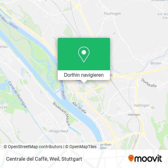 Centrale del Caffè, Weil Karte