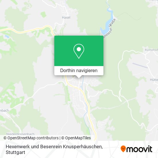 Hexenwerk und Besenrein Knusperhäuschen Karte