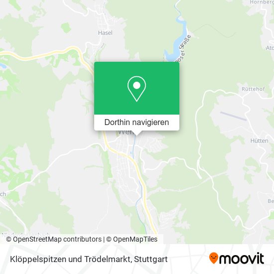 Klöppelspitzen und Trödelmarkt Karte