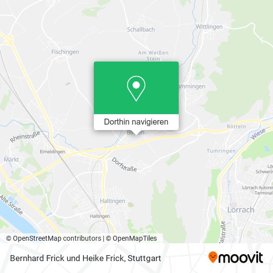 Bernhard Frick und Heike Frick Karte