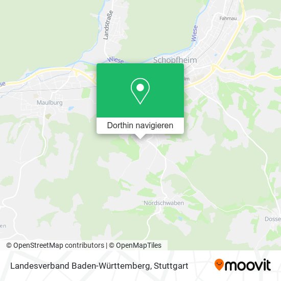 Landesverband Baden-Württemberg Karte