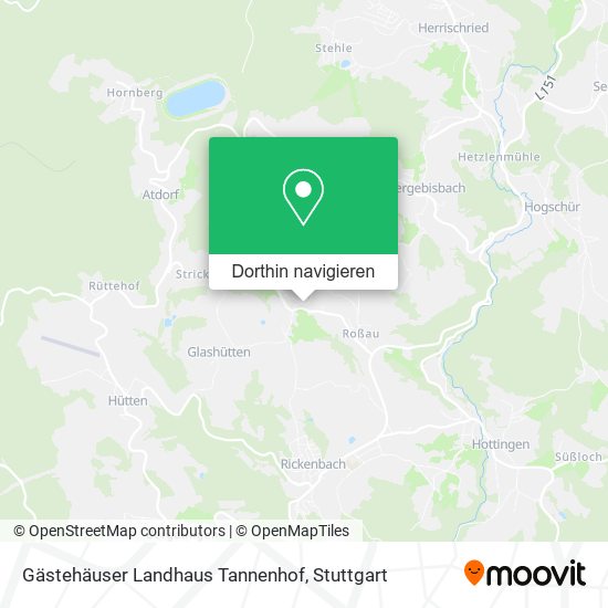 Gästehäuser Landhaus Tannenhof Karte