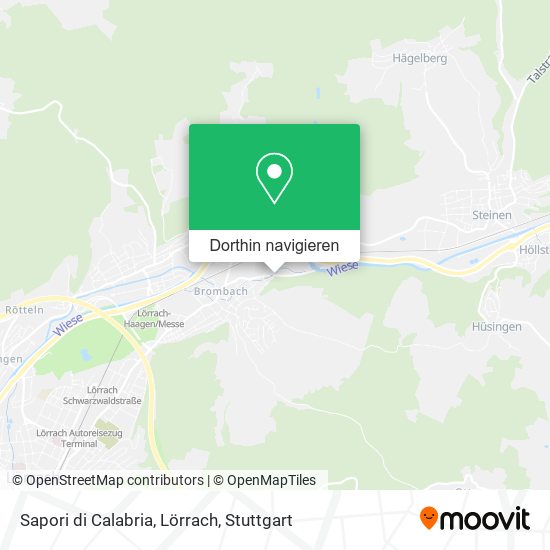 Sapori di Calabria, Lörrach Karte