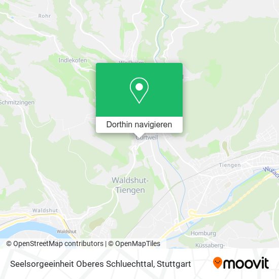 Seelsorgeeinheit Oberes Schluechttal Karte
