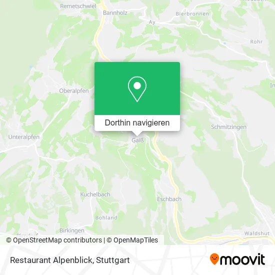 Restaurant Alpenblick Karte