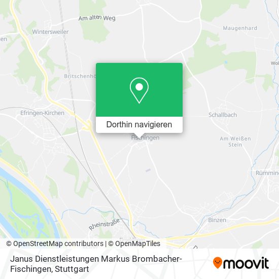 Janus Dienstleistungen Markus Brombacher-Fischingen Karte