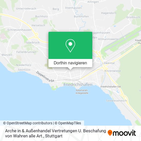 Arche in & Außenhandel Vertretungen U. Beschafung von Wahren alle Art. Karte