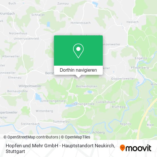 Hopfen und Mehr GmbH - Hauptstandort Neukirch Karte