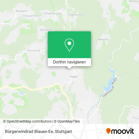 Bürgerwindrad Blauen Ee Karte