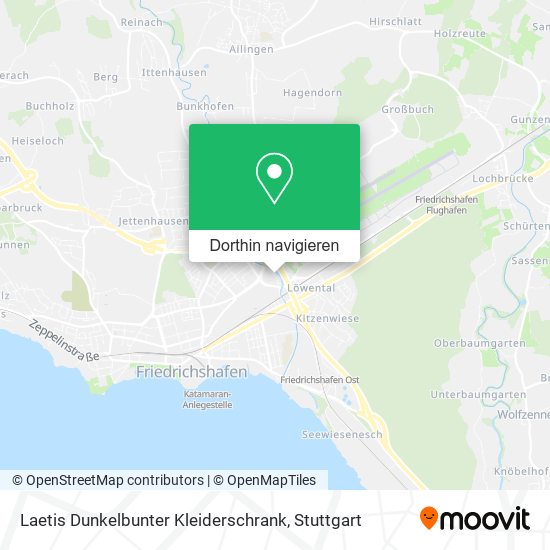 Laetis Dunkelbunter Kleiderschrank Karte