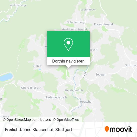 Freilichtbühne Klausenhof Karte