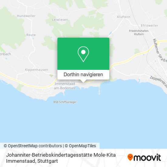 Johanniter-Betriebskindertagesstätte Mole-Kita Immenstaad Karte