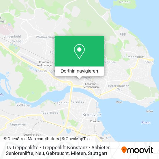 Ts Treppenlifte - Treppenlift Konstanz - Anbieter Seniorenlifte, Neu, Gebraucht, Mieten Karte
