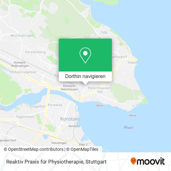 Reaktiv Praxis für Physiotherapie Karte