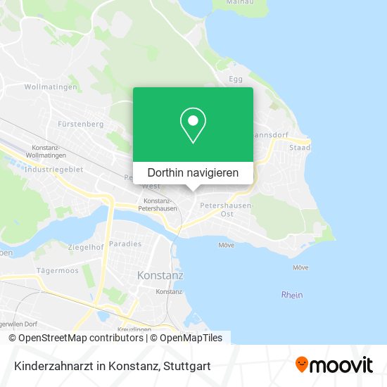 Kinderzahnarzt in Konstanz Karte