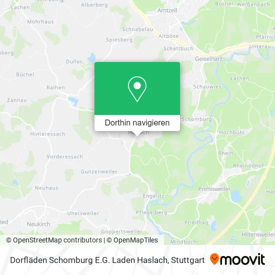 Dorfläden Schomburg E.G. Laden Haslach Karte