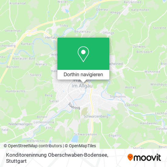 Konditoreninnung Oberschwaben-Bodensee Karte