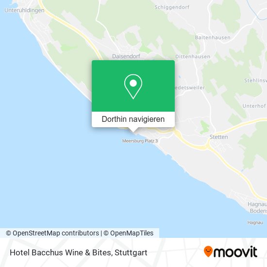 Hotel Bacchus Wine & Bites Karte