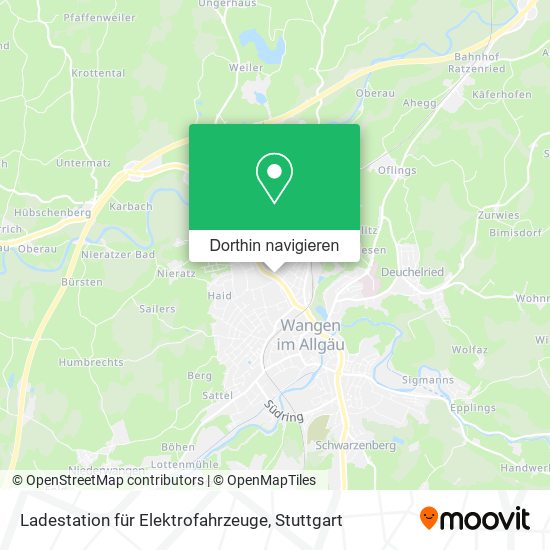Ladestation für Elektrofahrzeuge Karte