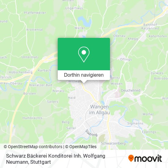 Schwarz Bäckerei Konditorei Inh. Wolfgang Neumann Karte