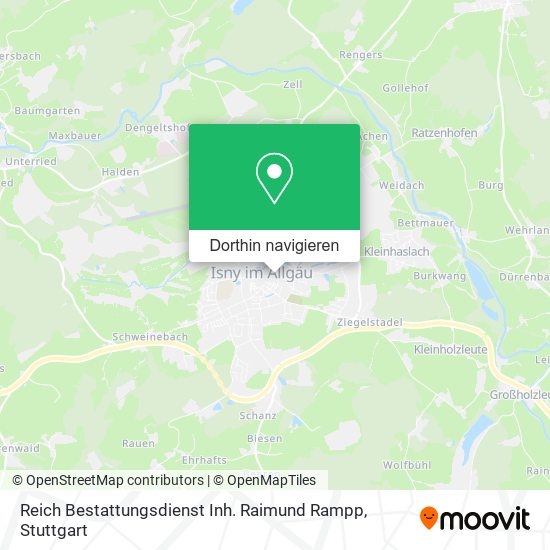 Reich Bestattungsdienst Inh. Raimund Rampp Karte
