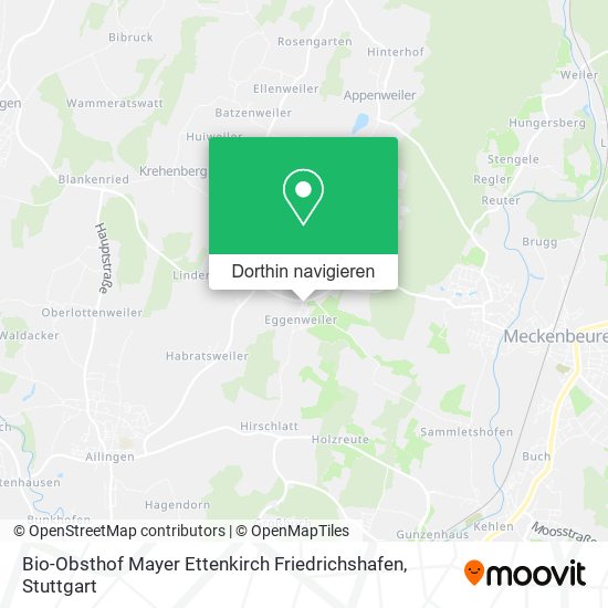 Bio-Obsthof Mayer Ettenkirch Friedrichshafen Karte