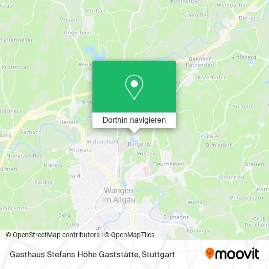 Gasthaus Stefans Höhe Gaststätte Karte