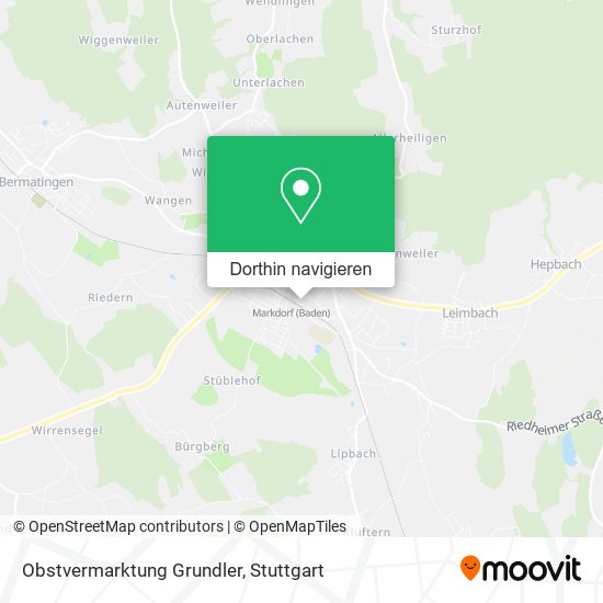 Obstvermarktung Grundler Karte
