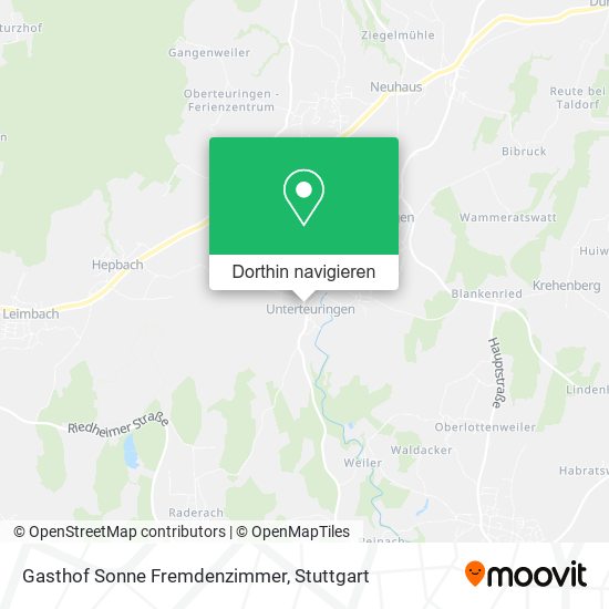 Gasthof Sonne Fremdenzimmer Karte