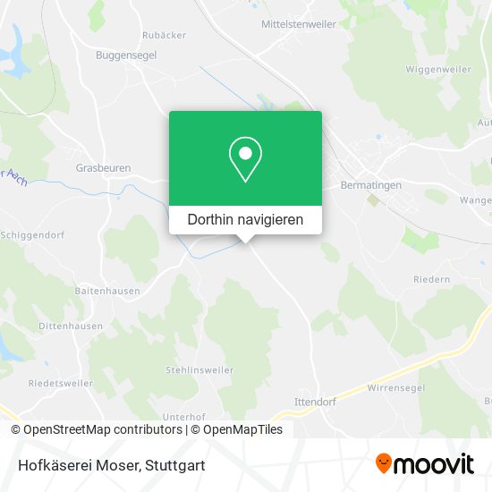 Hofkäserei Moser Karte