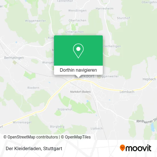 Der Kleiderladen Karte