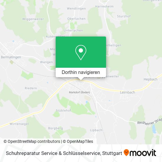 Schuhreparatur Service & Schlüsselservice Karte