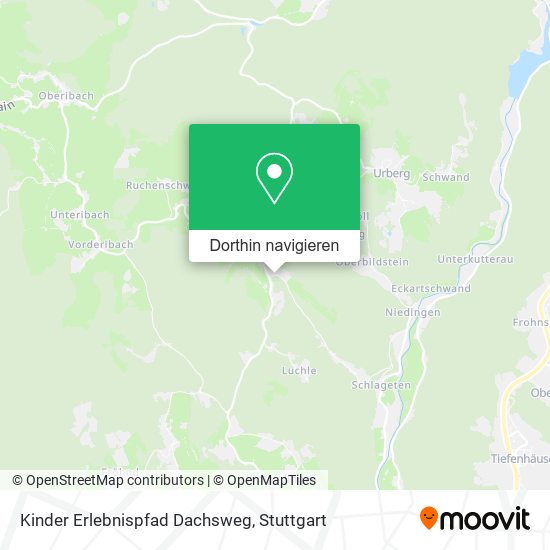 Kinder Erlebnispfad Dachsweg Karte