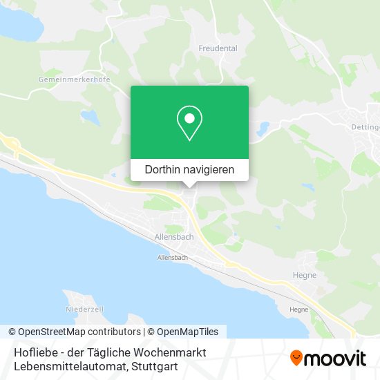 Hofliebe - der Tägliche Wochenmarkt Lebensmittelautomat Karte