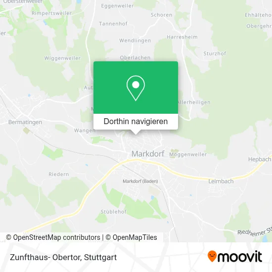 Zunfthaus- Obertor Karte