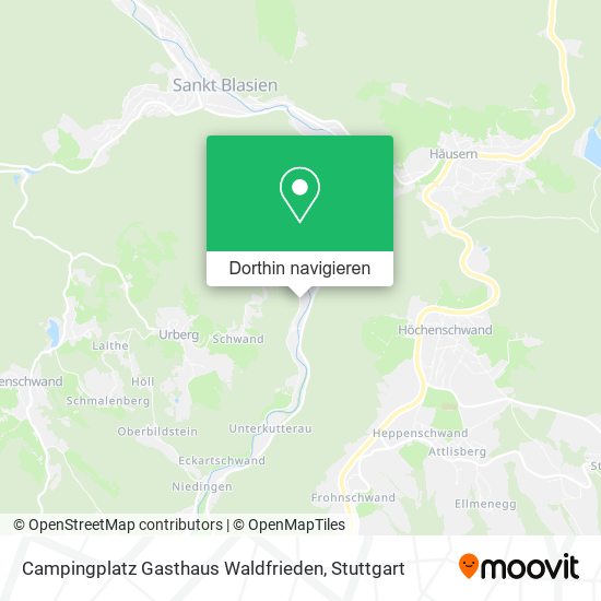 Campingplatz Gasthaus Waldfrieden Karte