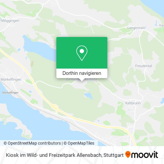 Kiosk im Wild- und Freizeitpark Allensbach Karte