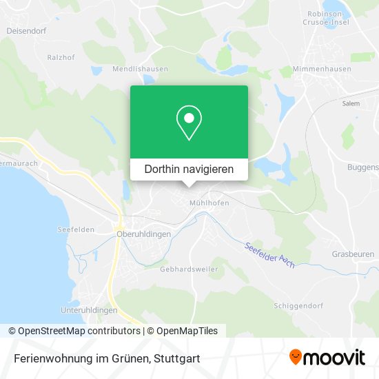 Ferienwohnung im Grünen Karte