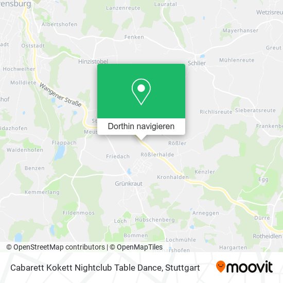 Cabarett Kokett Nightclub Table Dance Karte