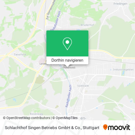 Schlachthof Singen Betriebs GmbH & Co. Karte