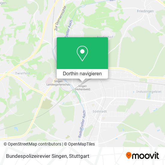 Bundespolizeirevier Singen Karte