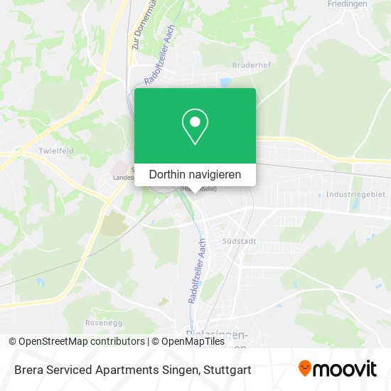 Brera Serviced Apartments Singen Karte