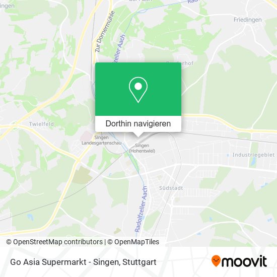 Go Asia Supermarkt - Singen Karte