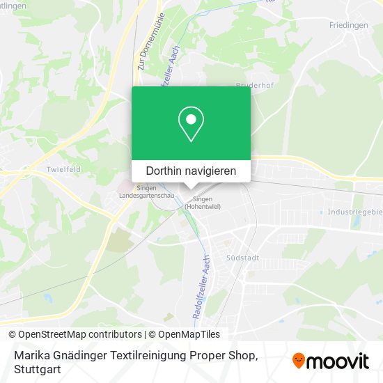 Marika Gnädinger Textilreinigung Proper Shop Karte